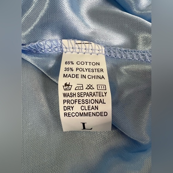 Women Sexy Lingerie  Lace Mini Dress Babydoll Nightdress Sleepwear Sz L‎ Blue - Picture 5 of 6